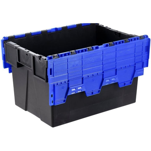 Attached Lid Euro Storage Container With Coloured Lids - UK Pallet Racking