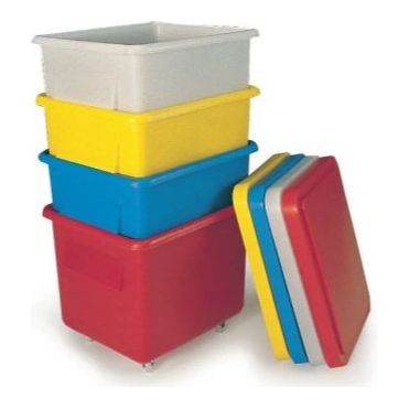 Nesting Mobile Container With Lid - UK Pallet Racking