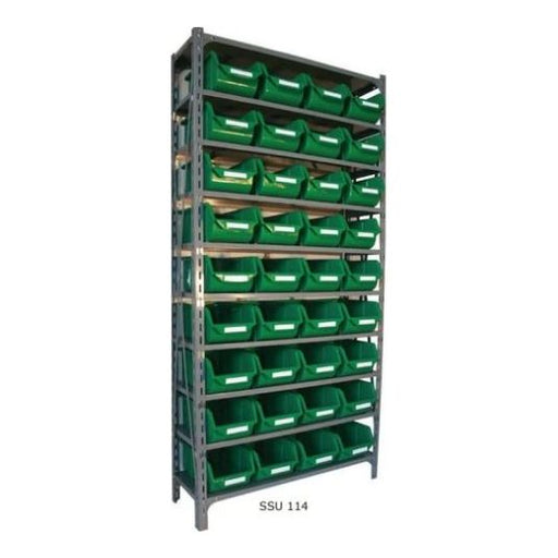 Shelf Unit with Storage Bins - UK Pallet Racking