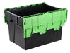 Attached Lid Euro Storage Container With Coloured Lids - UK Pallet Racking