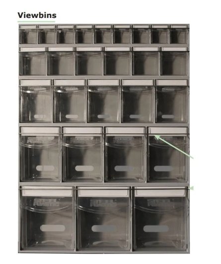 Clear View Bin Complete Storage Container - UK Pallet Racking