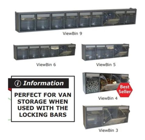 Clear View Bin Complete Storage Container - UK Pallet Racking