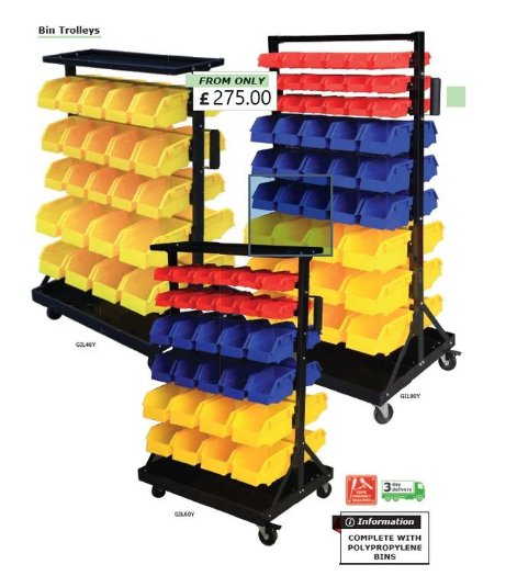 Lin Bin Trolleys - UK Pallet Racking