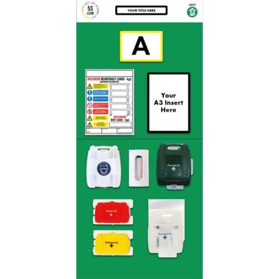 Rack End First Aid Board - UK Pallet Racking