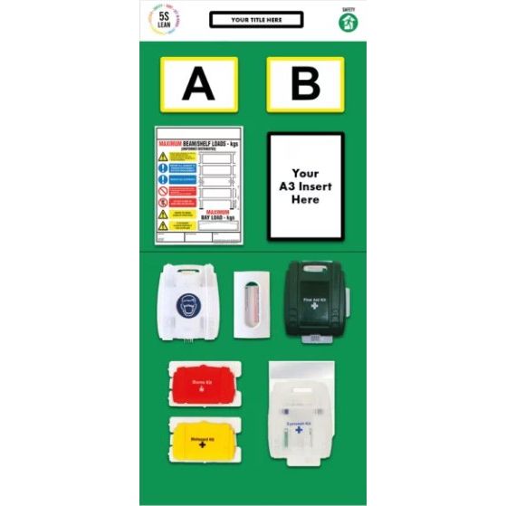 Rack End First Aid Board - UK Pallet Racking