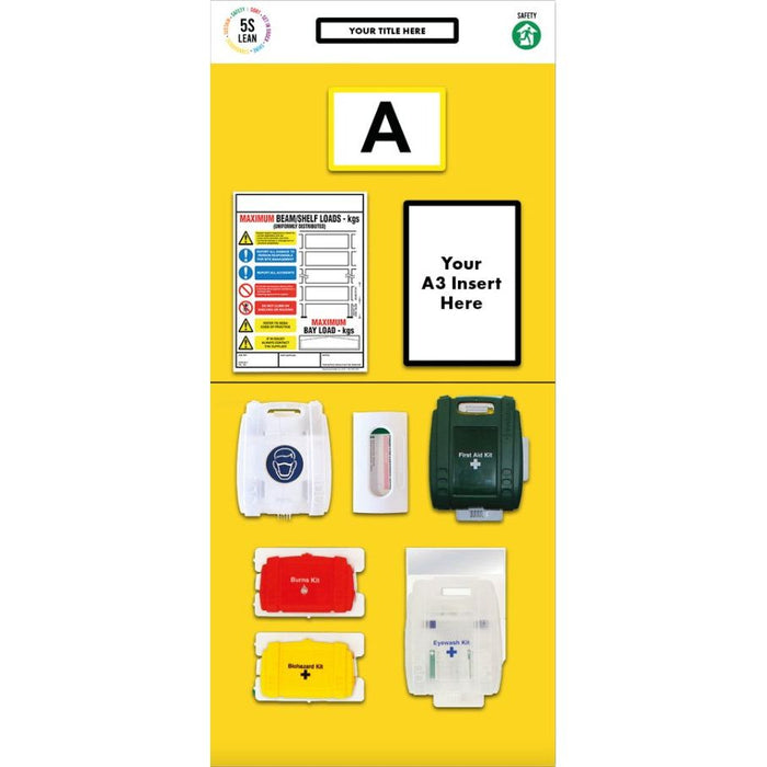 Rack End First Aid Board - UK Pallet Racking