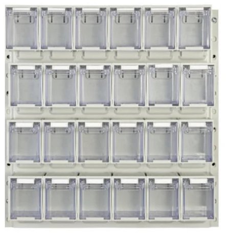 Rhino Tilt Storage Bins With Louvre Panels - UK Pallet Racking