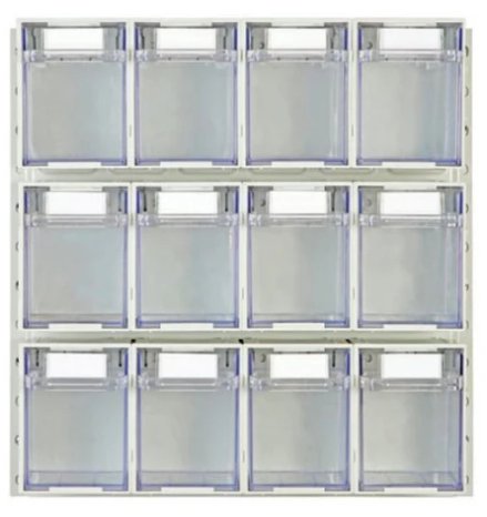 Rhino Tilt Storage Bins With Louvre Panels - UK Pallet Racking