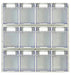 Rhino Tilt Storage Bins With Louvre Panels - UK Pallet Racking