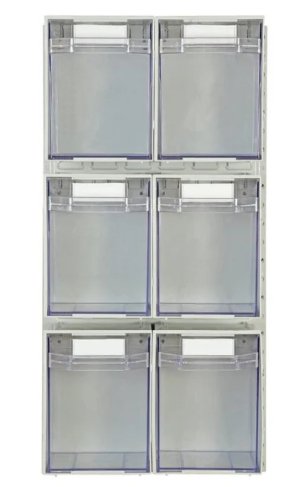 Rhino Tilt Storage Bins With Louvre Panels - UK Pallet Racking