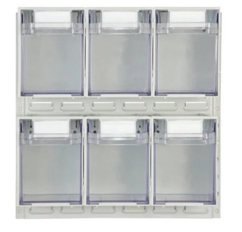 Rhino Tilt Storage Bins With Louvre Panels - UK Pallet Racking