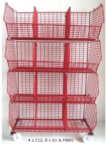 Shop And Warehouse Display Basket Stands - UK Pallet Racking