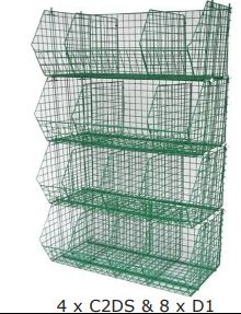 Shop And Warehouse Display Basket Stands - UK Pallet Racking