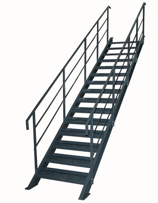 Steel Mezzanine Staircase - UK Pallet Racking