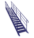 Steel Mezzanine Staircase - UK Pallet Racking