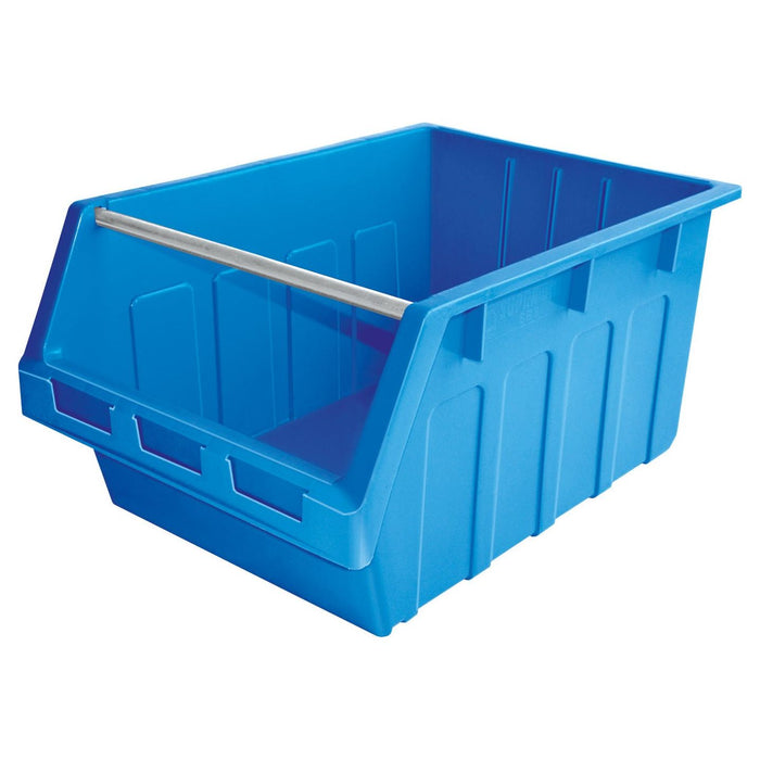 Large Stack and Nest Supra Storage Bins Blue 300 x 425 x 600 - UK Pallet Racking