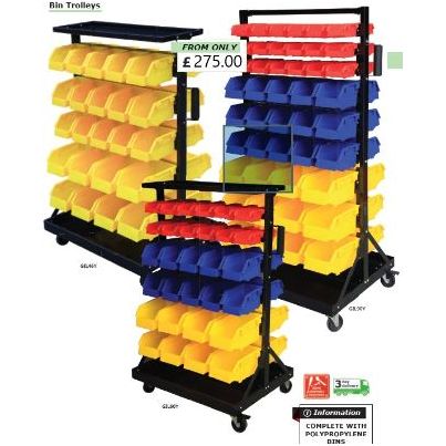 Lin Bin Storage Trolley - UK Pallet Racking